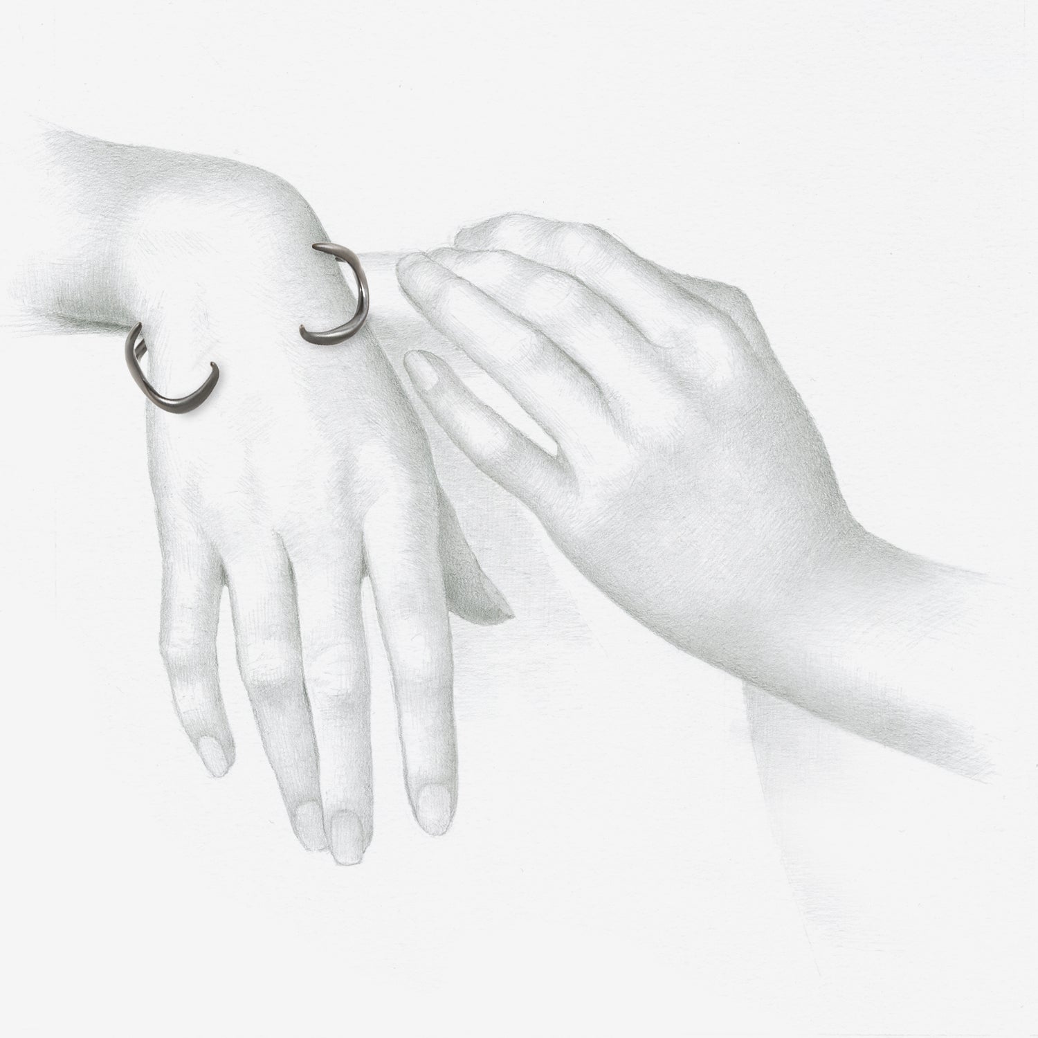 GABRIELLA KISS OXIDIZED BRONZE ANTLER CUFF