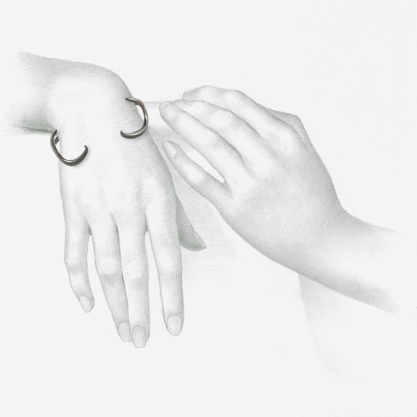 GABRIELLA KISS OXIDIZED BRONZE ANTLER CUFF