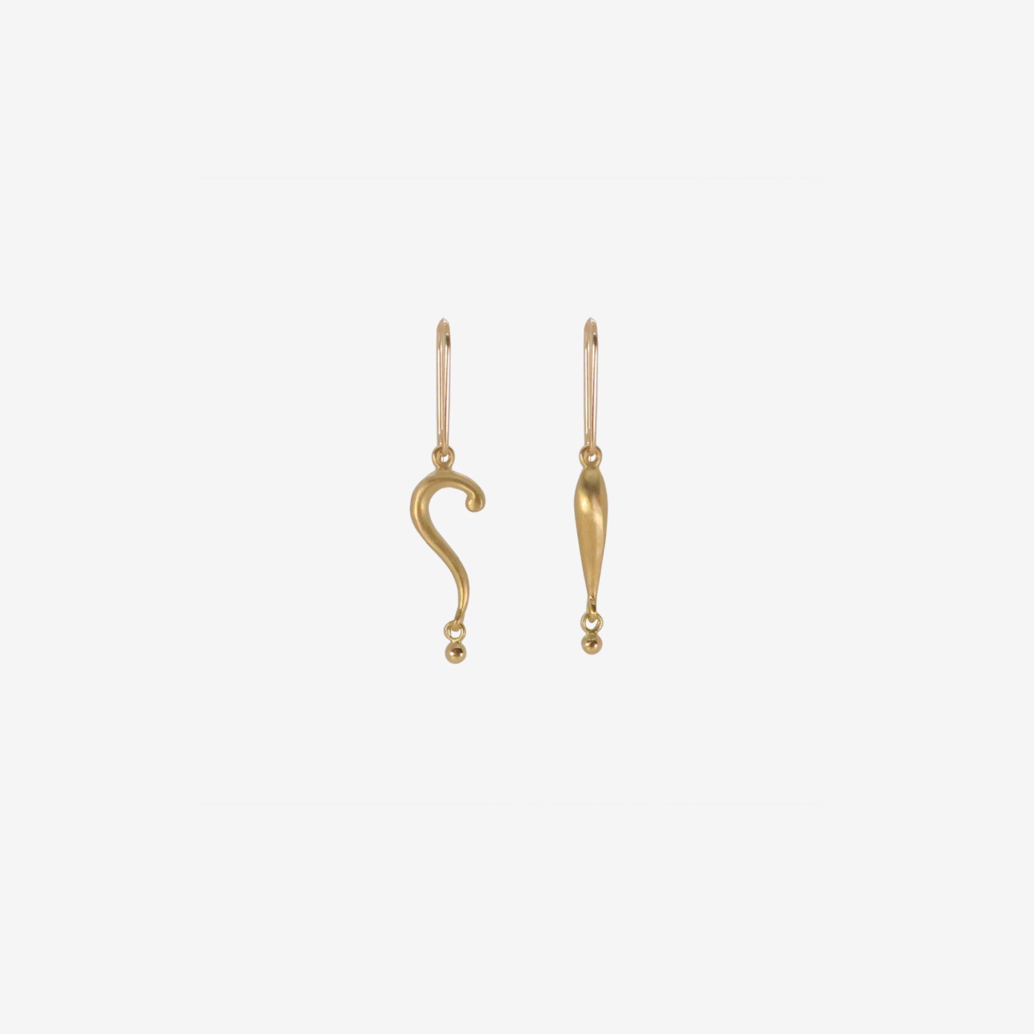 GABRIELLA KISS 18K TINY WTF!? EARRINGS
