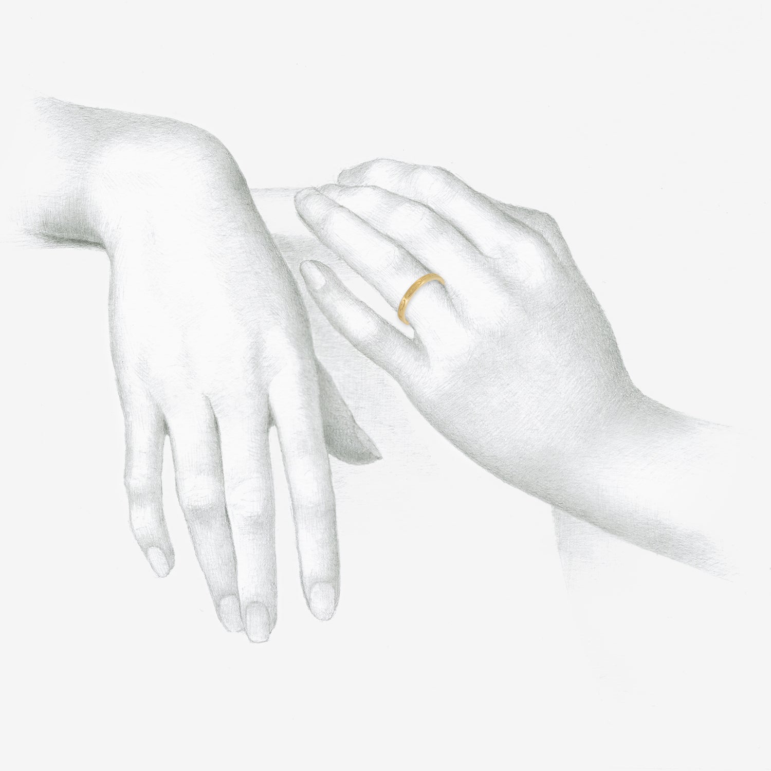 GABRIELLA KISS 18K ENGRAVED BAND