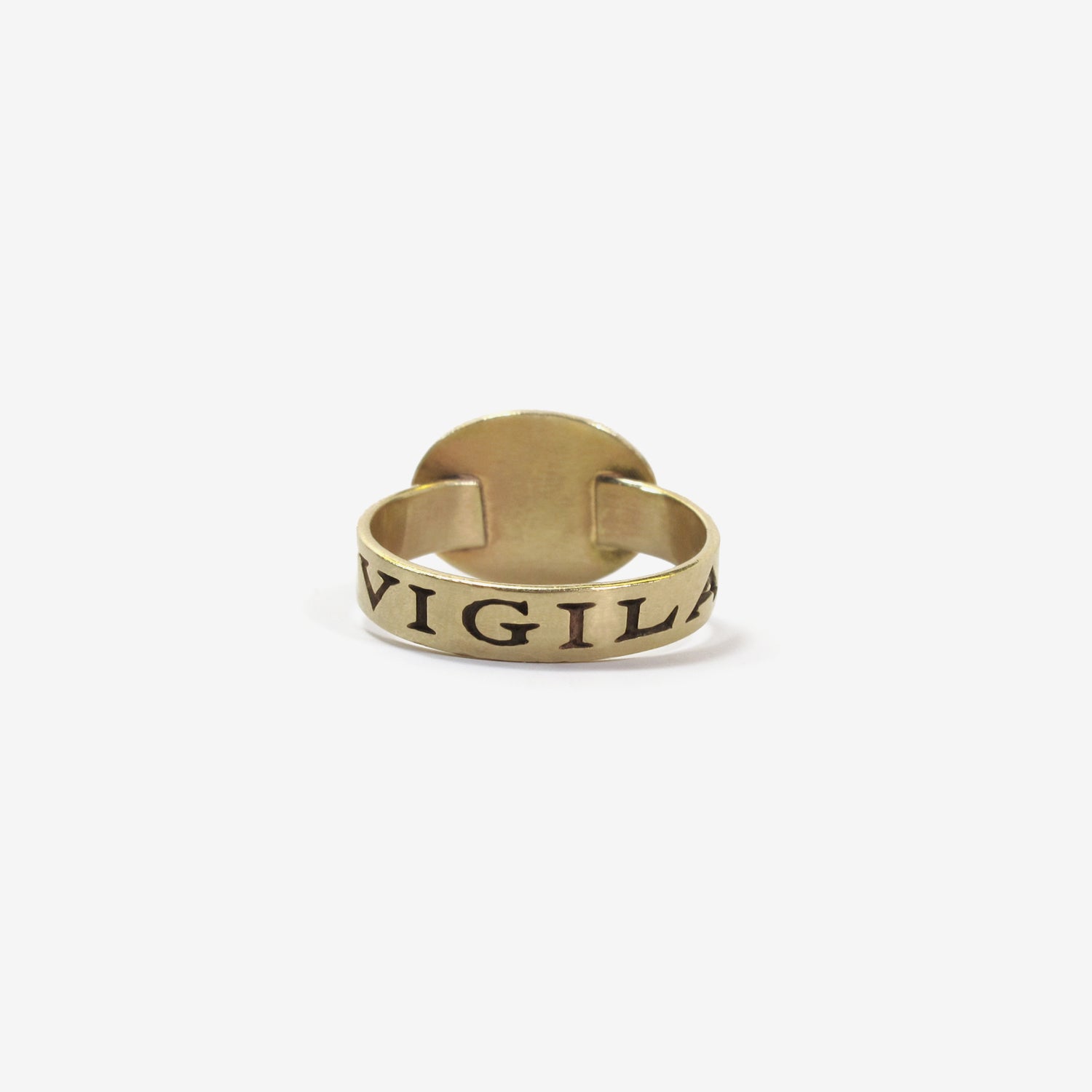 GABRIELLA KISS 10K LOVE TOKEN RING SMALL EYE – ‘INVIGILARE’ – TO WATCH OVER, SIZE 7