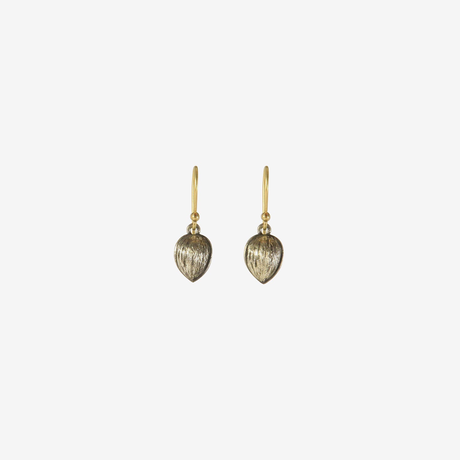 GABRIELLA KISS STERLING SILVER TINY WALNUT EARRINGS