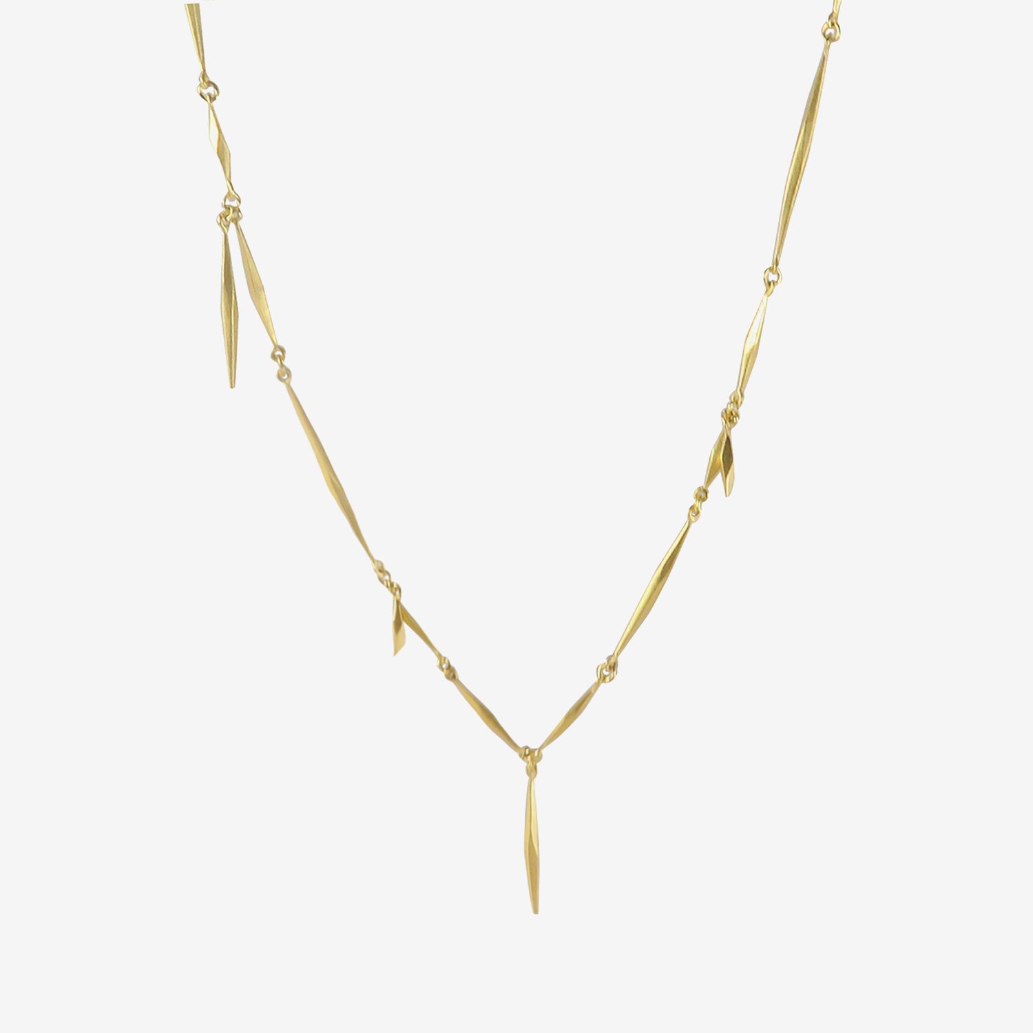 GABRIELLA KISS 18K LONG PINE NEEDLE NECKLACE