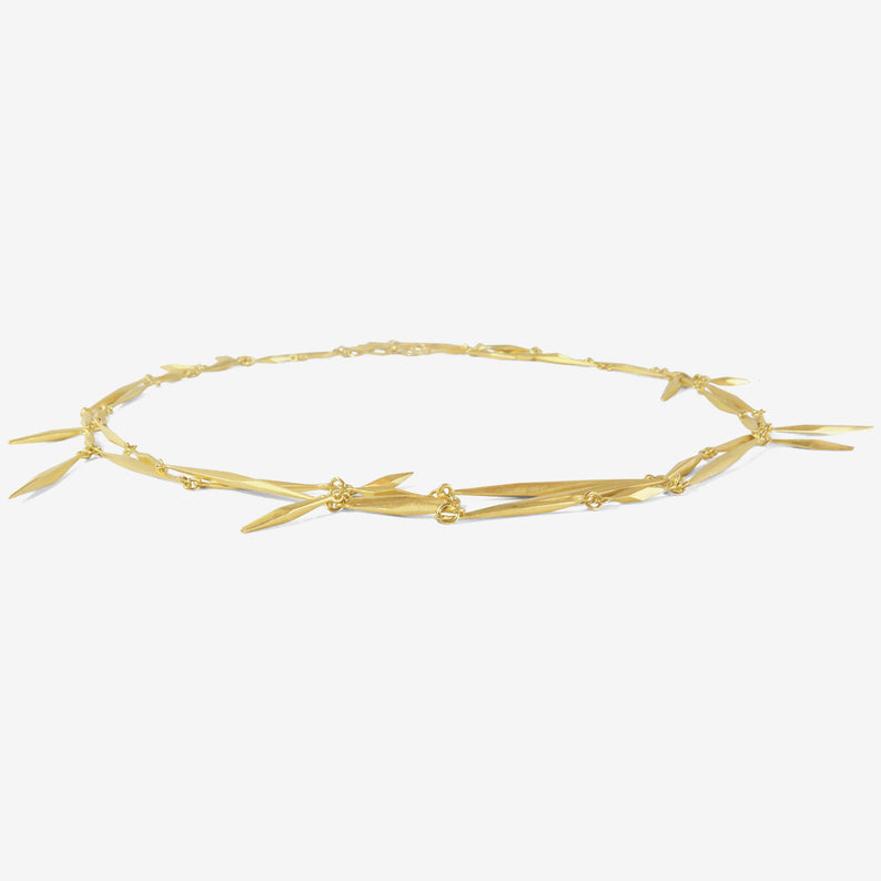 GABRIELLA KISS 18K LONG PINE NEEDLE NECKLACE