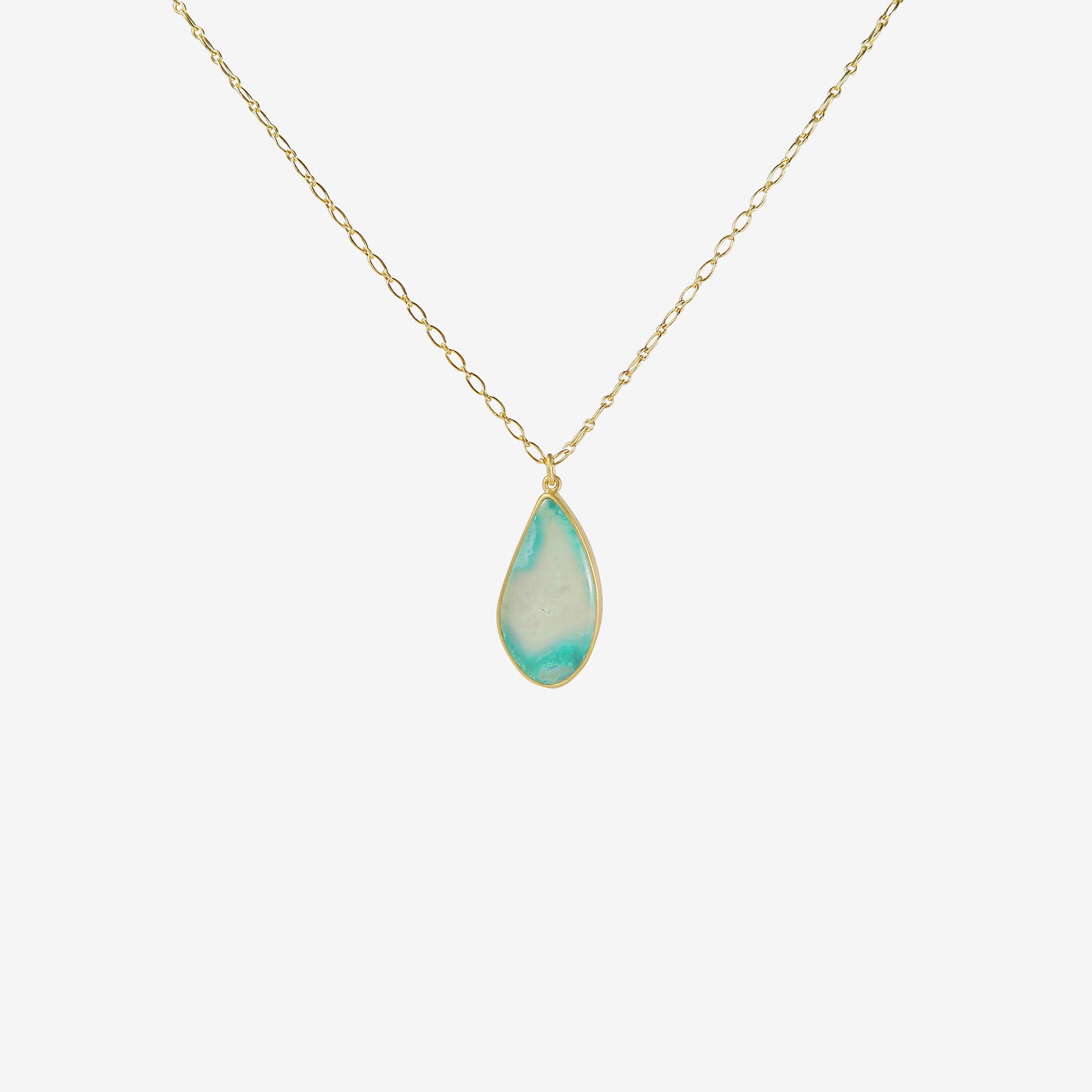 LOLA BROOKS 18K & CHRYSOCOLLA PENDANT, 9.33CT