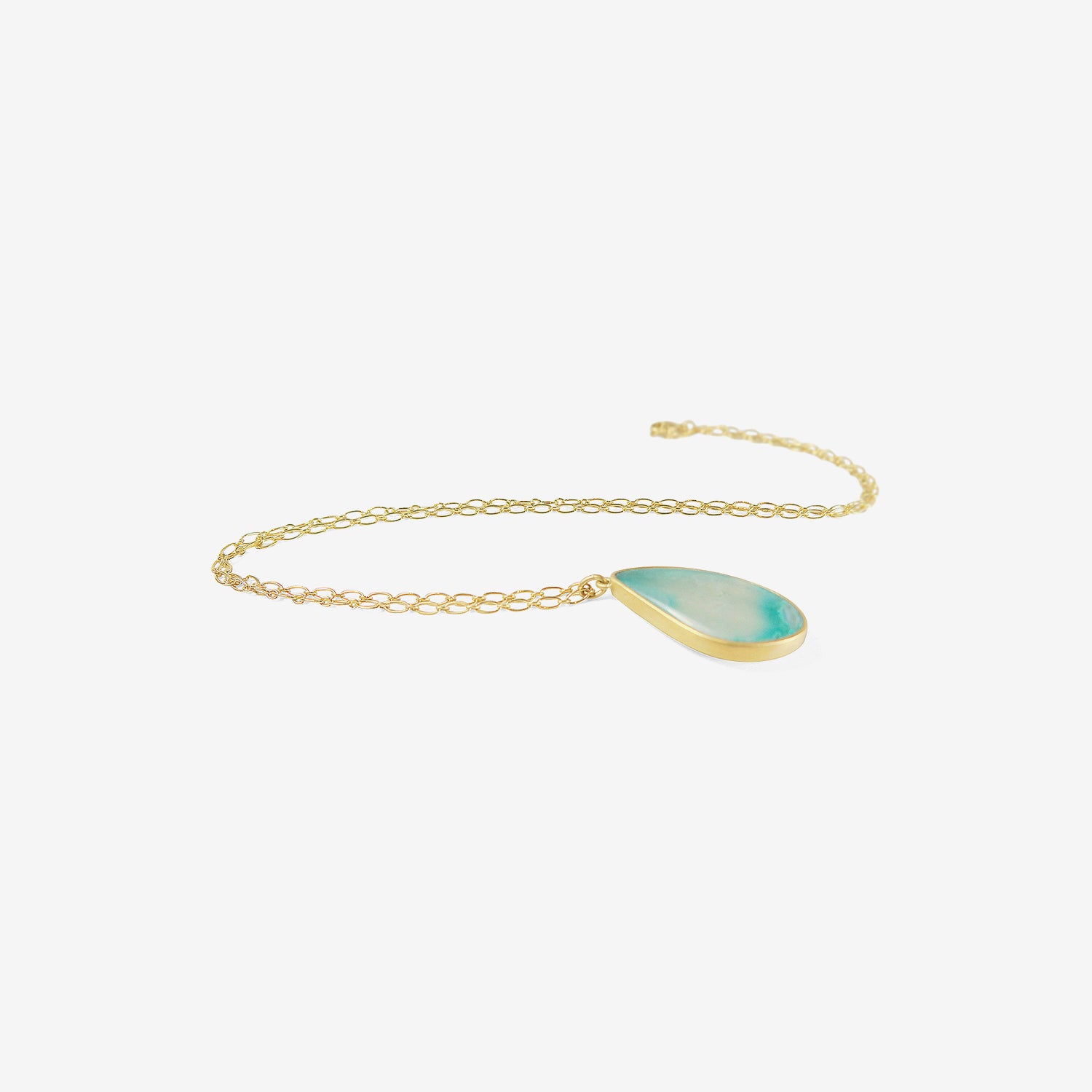 LOLA BROOKS 18K & CHRYSOCOLLA PENDANT, 9.33CT