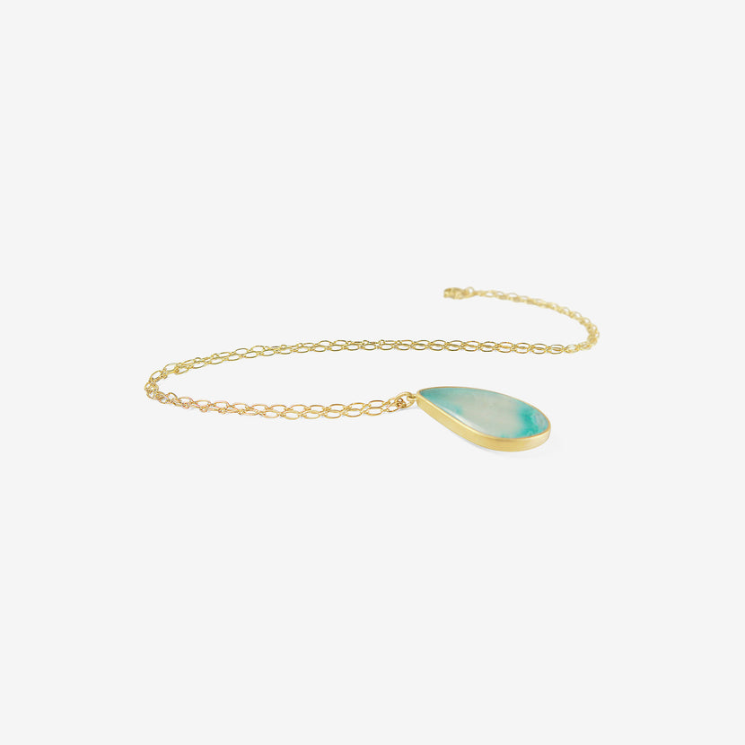 LOLA BROOKS 18K & CHRYSOCOLLA PENDANT, 9.33CT