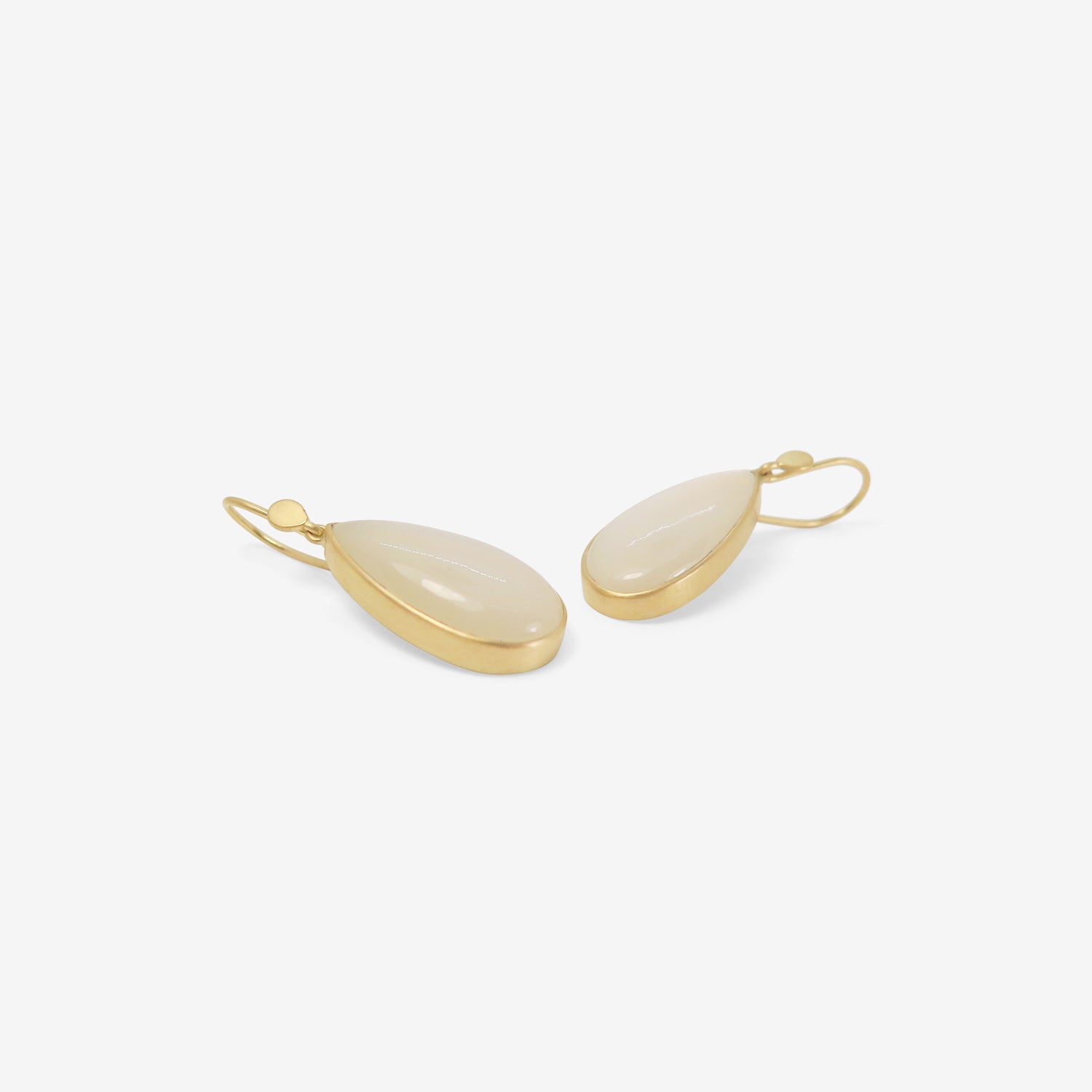 LOLA BROOKS 18K & PEAR-SHAPED MOONSTONE DROP EARRINGS, 15.88CT