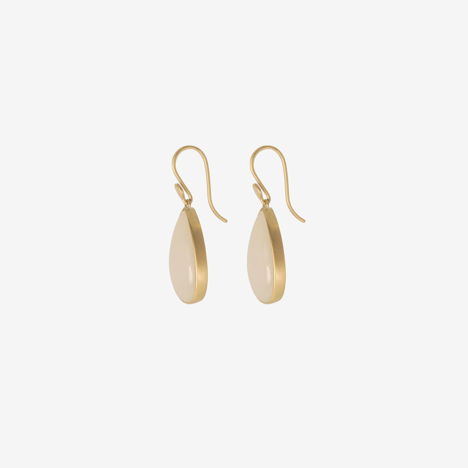 LOLA BROOKS 18K & PEAR-SHAPED MOONSTONE DROP EARRINGS, 15.88CT