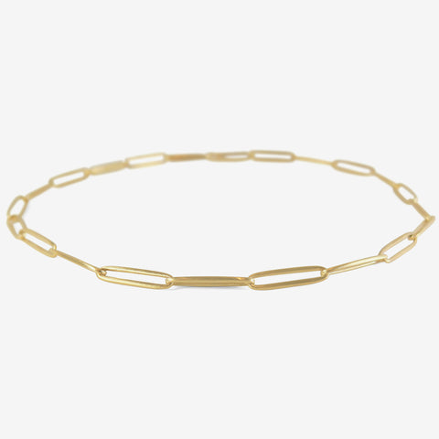 NICOLE LANDAW 14K SOLID LONG LINK CHAIN