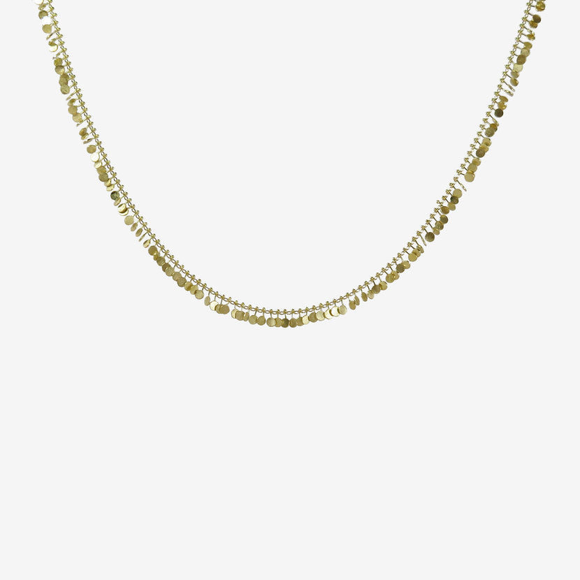 SIA TAYLOR 18K YELLOW GOLD FULL DOT NECKLACE