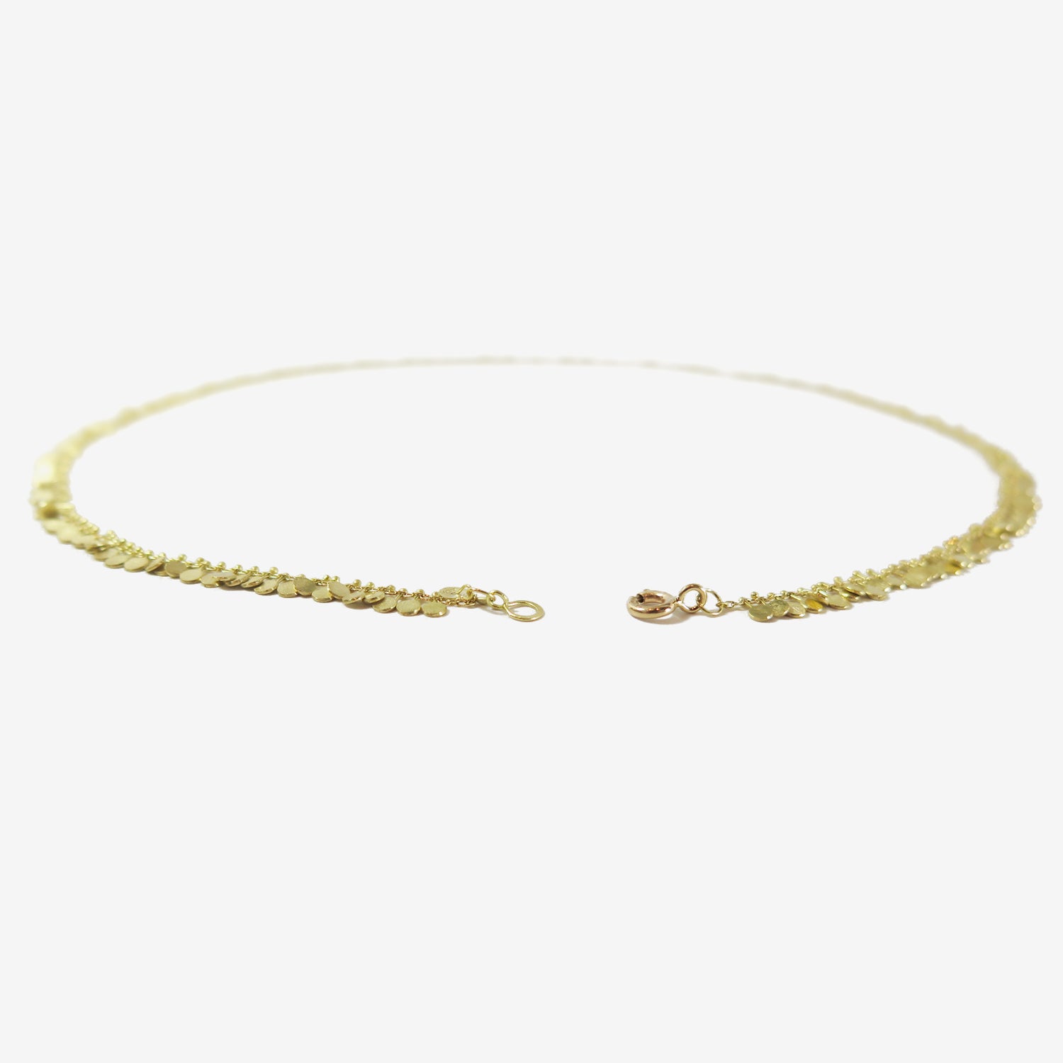 SIA TAYLOR 18K YELLOW GOLD FULL DOT NECKLACE