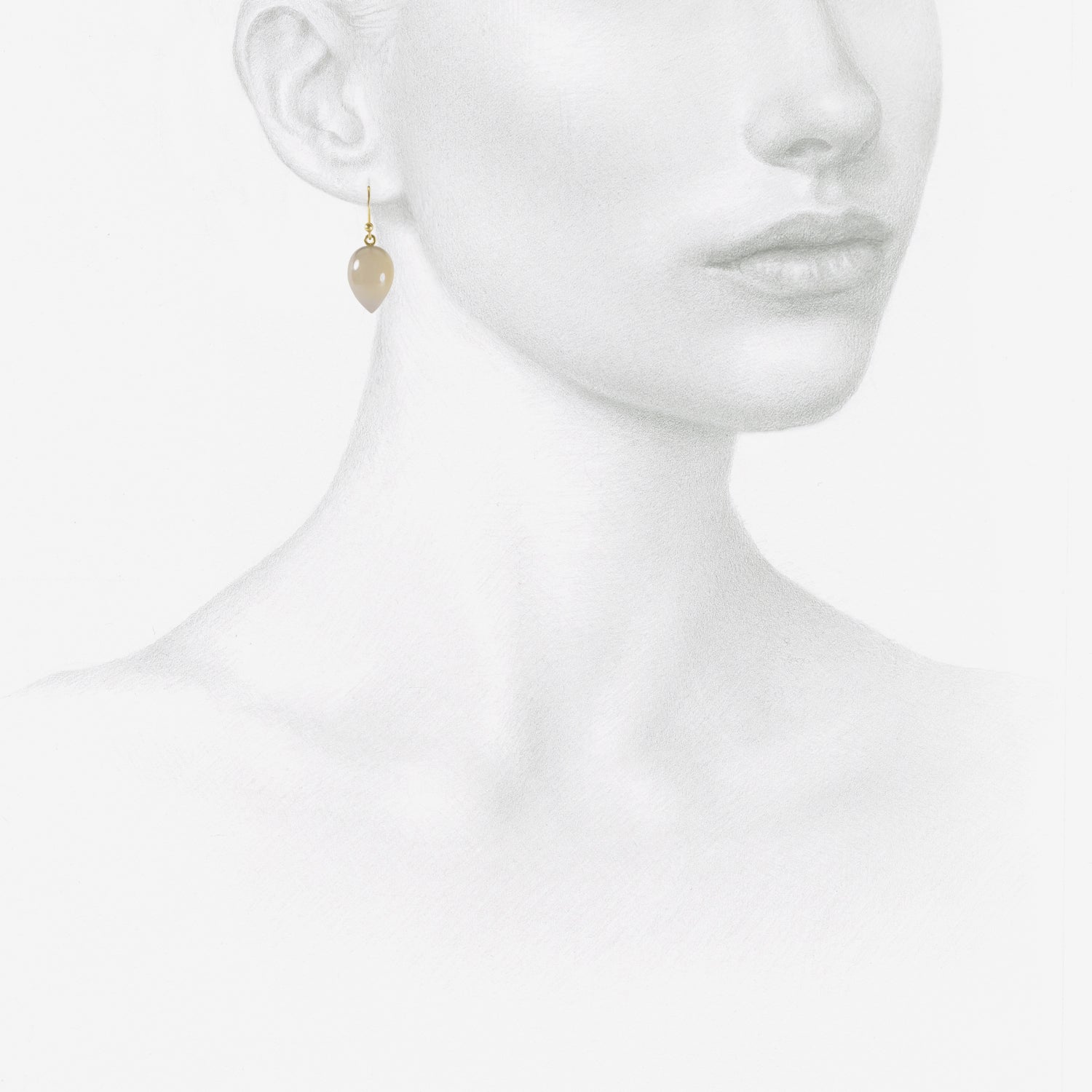 TED MUEHLING 14K & HOLLY BLUE AGATE ACORNS