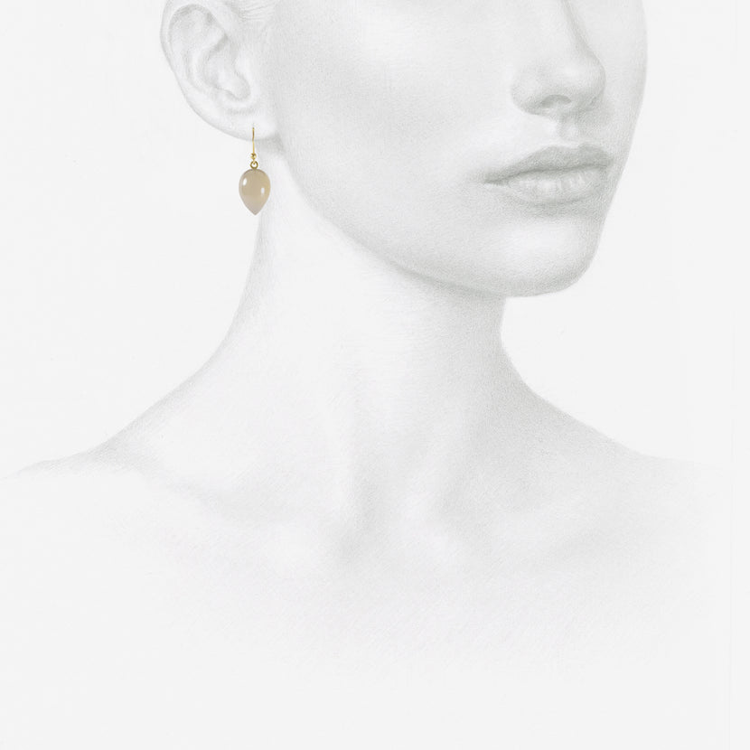 TED MUEHLING 14K & HOLLY BLUE AGATE ACORNS