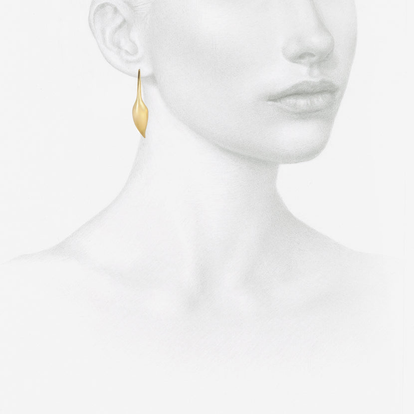 TED MUEHLING 14K EXTRA SMALL POD EARRINGS