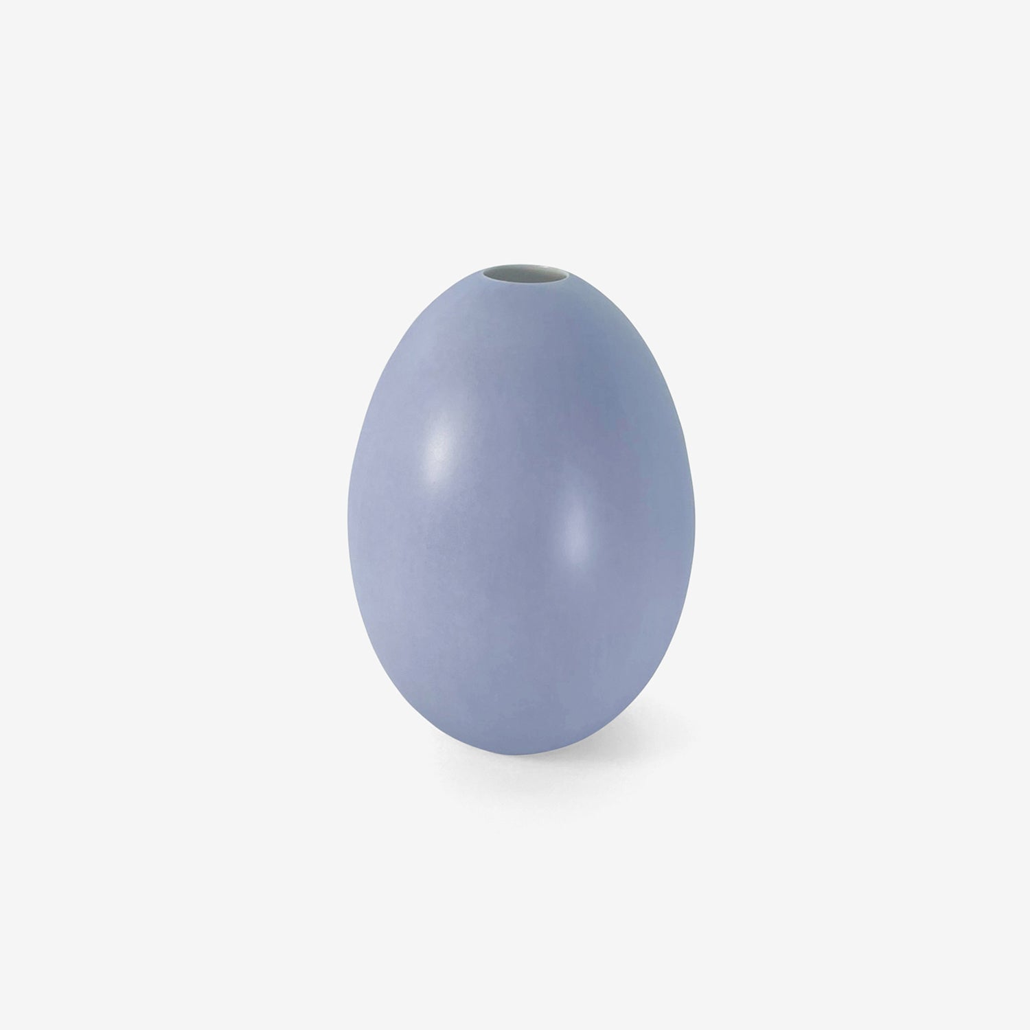 TED MUEHLING BLUE CHALCEDONY MATTE SMALL EGG VASE