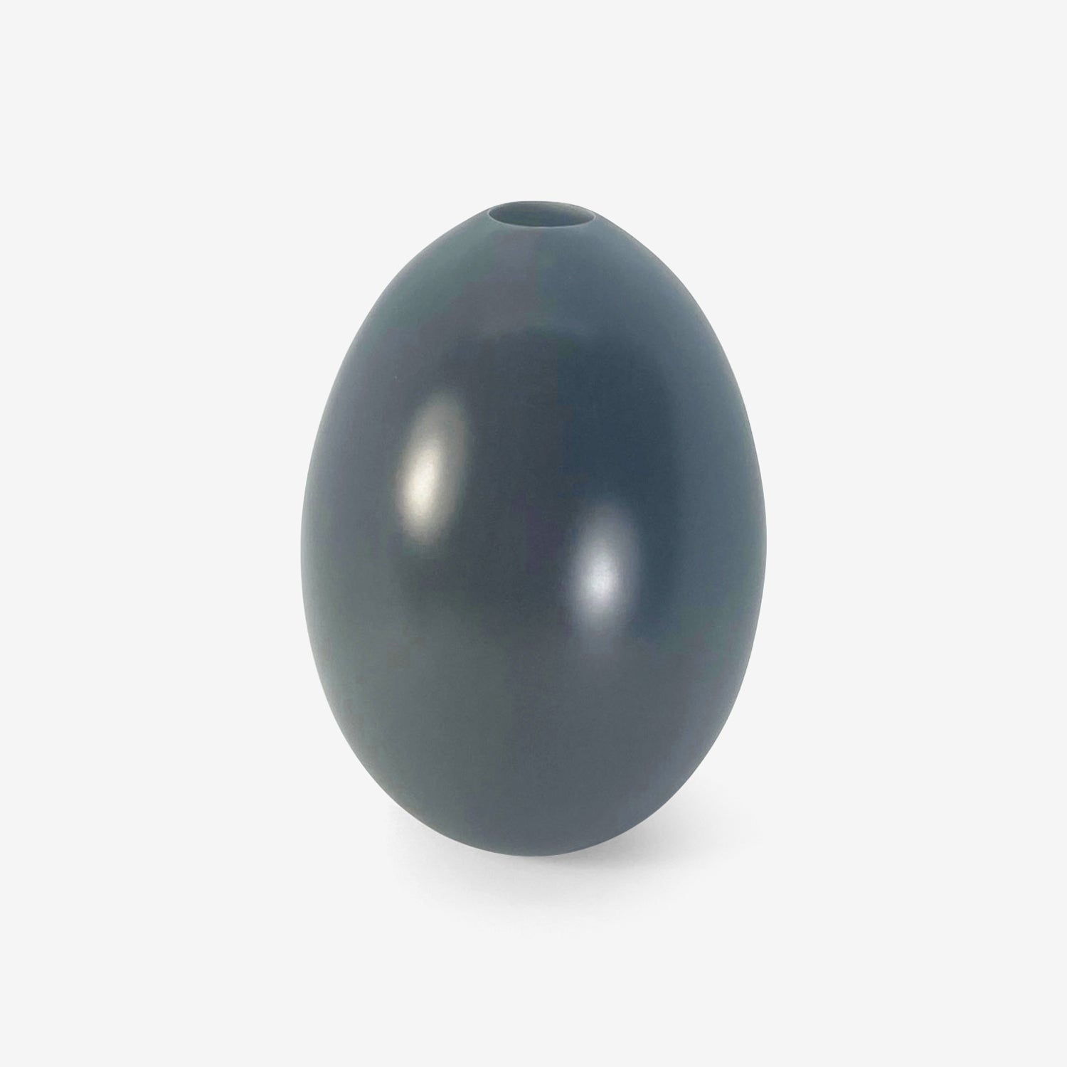 TED MUEHLING GRAPHITE MATTE LARGE EGG VASE