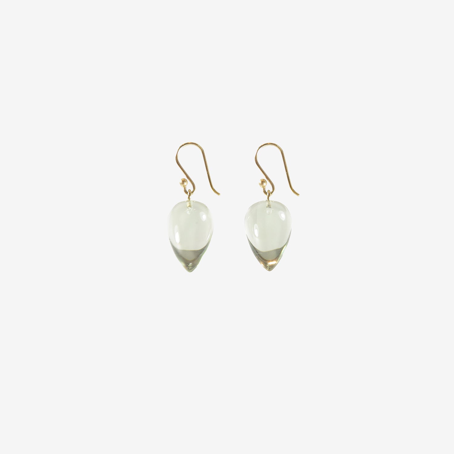 TED MUEHLING 14K & GREEN AMETHYST ACORNS