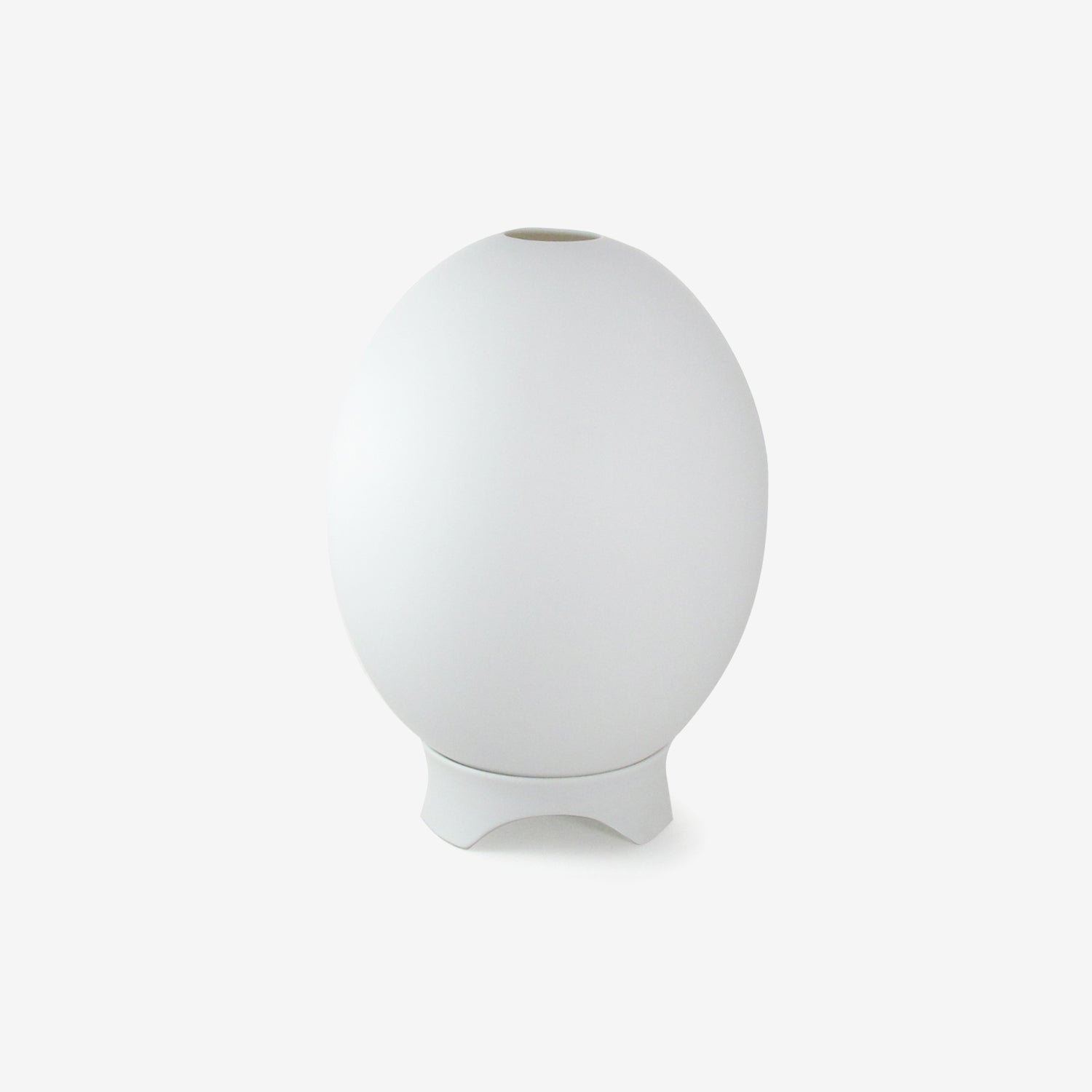 TED MUEHLING BISQUE PORCELAIN EGG VOTIVE