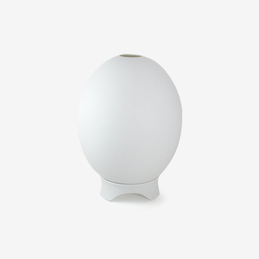 TED MUEHLING BISQUE PORCELAIN EGG VOTIVE