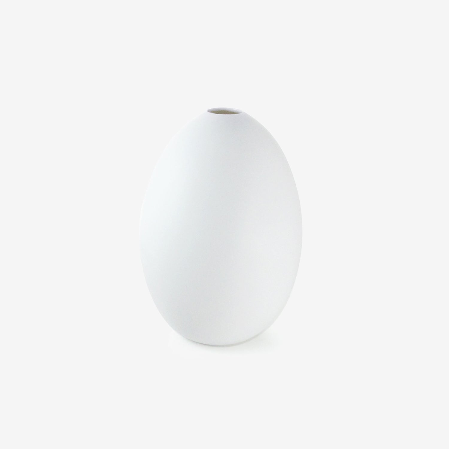 TED MUEHLING WHITE BISQUE LARGE EGG VASE