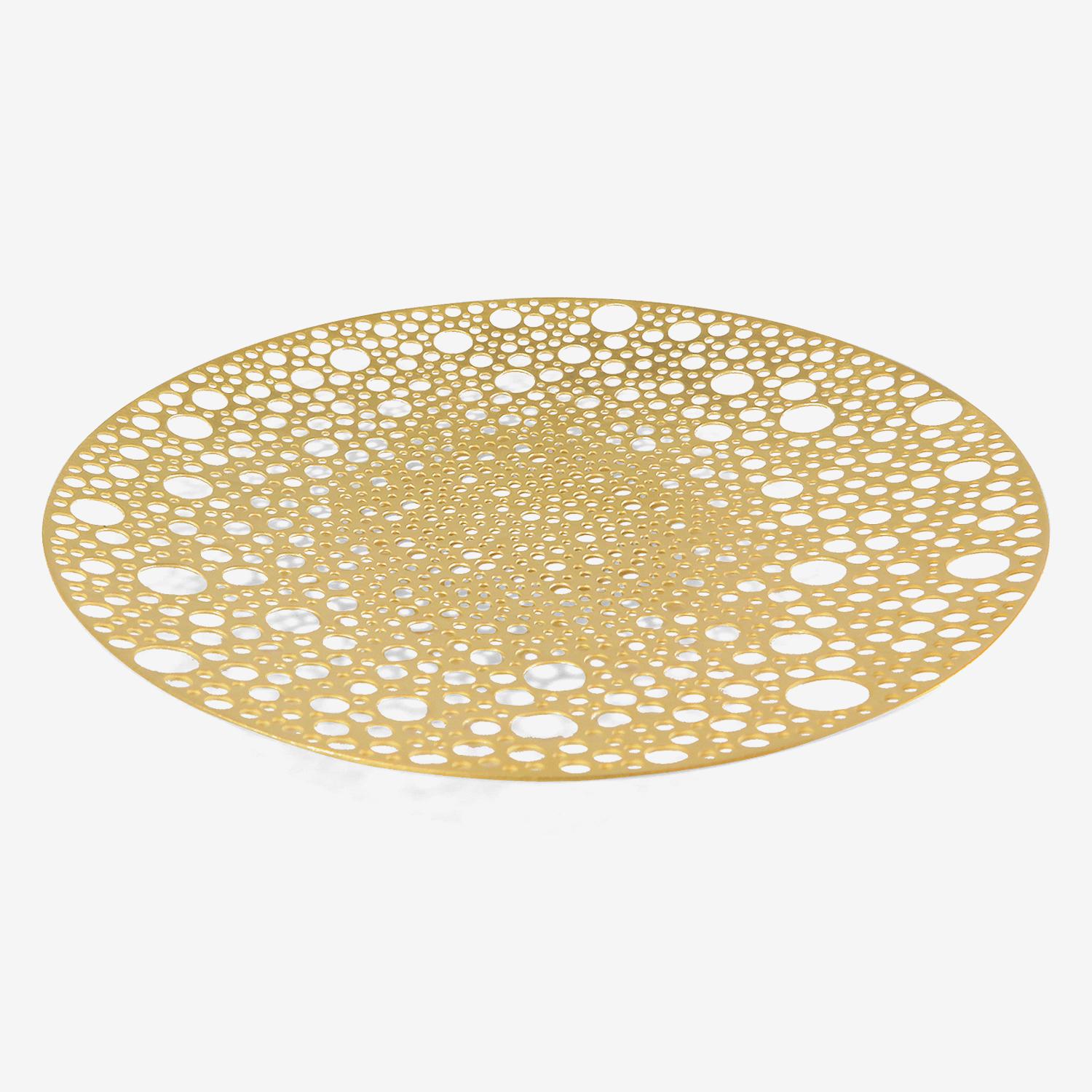 TED MUEHLING 24K GOLD PLATE TEA STRAINER