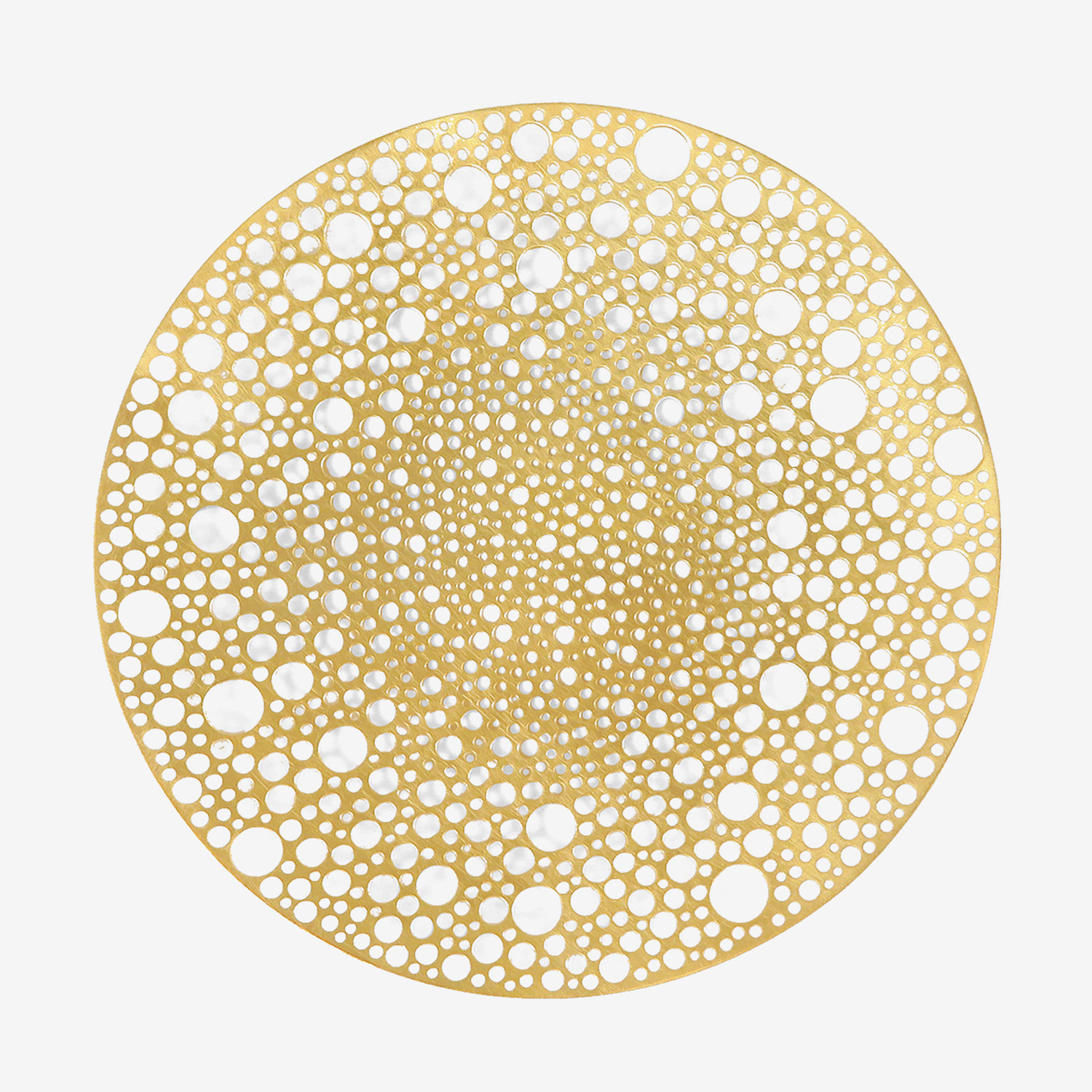 TED MUEHLING 24K GOLD PLATE TEA STRAINER