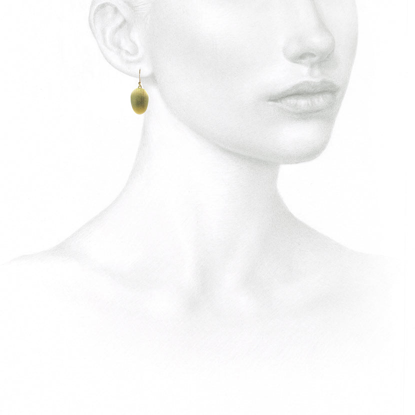 TED MUEHLING 18K GREEN GOLD PLATED SMALL CHIPS