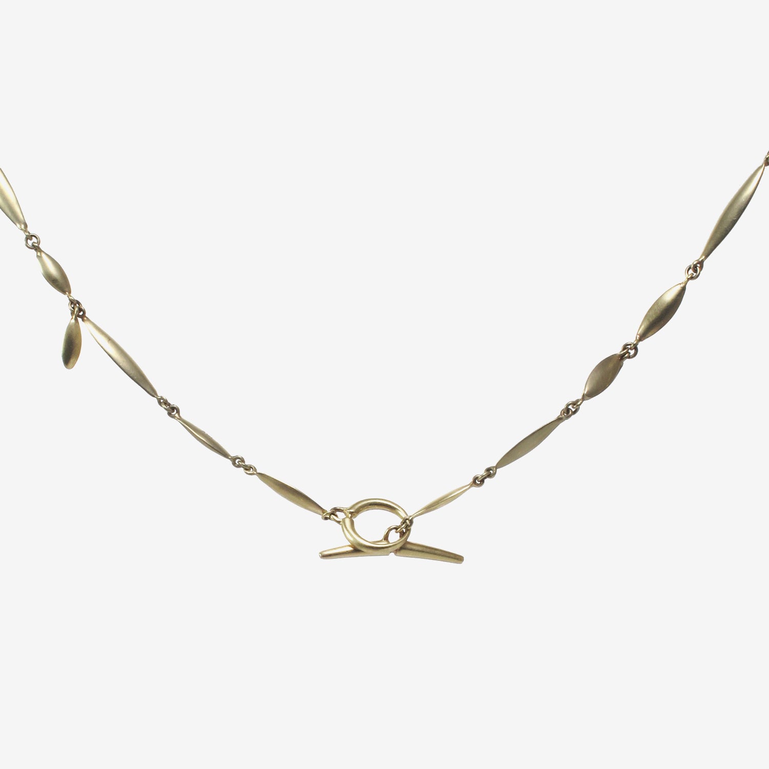 TED MUEHLING 10K APPLESEED NECKLACE