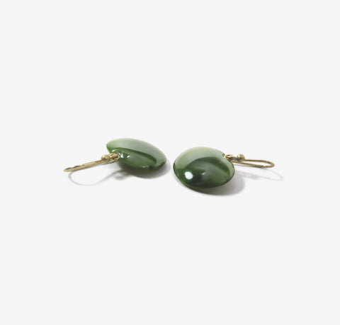 TED MUEHLING 14K & JADE LILY PADS