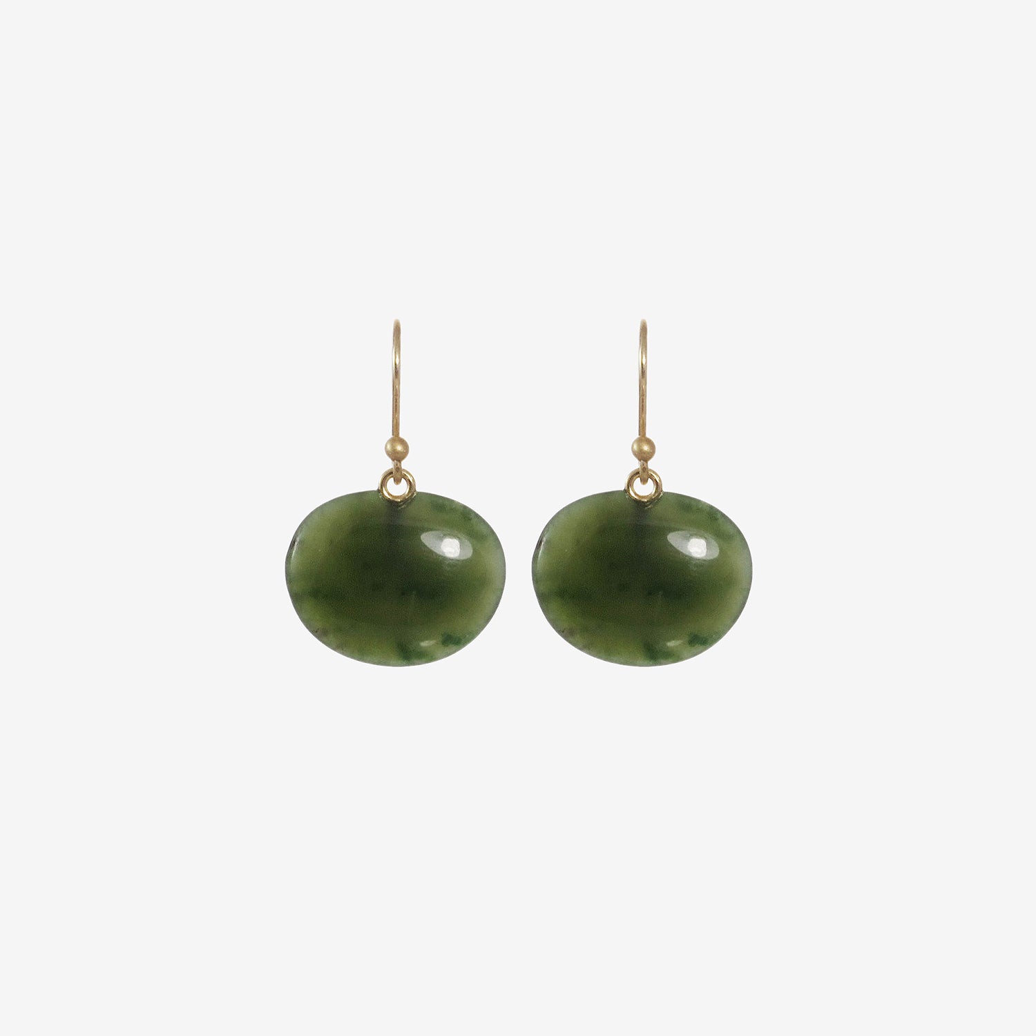 TED MUEHLING 14K & JADE LILY PADS