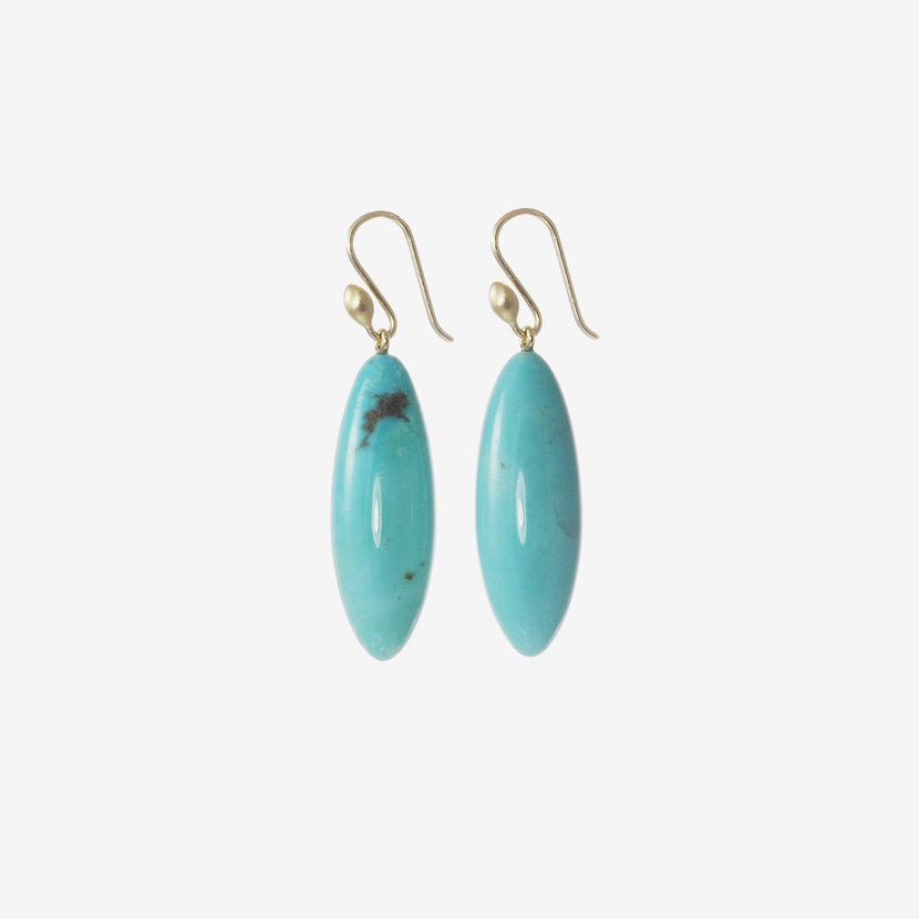 TED MUEHLING 14K & TURQUOISE LONG BERRIES