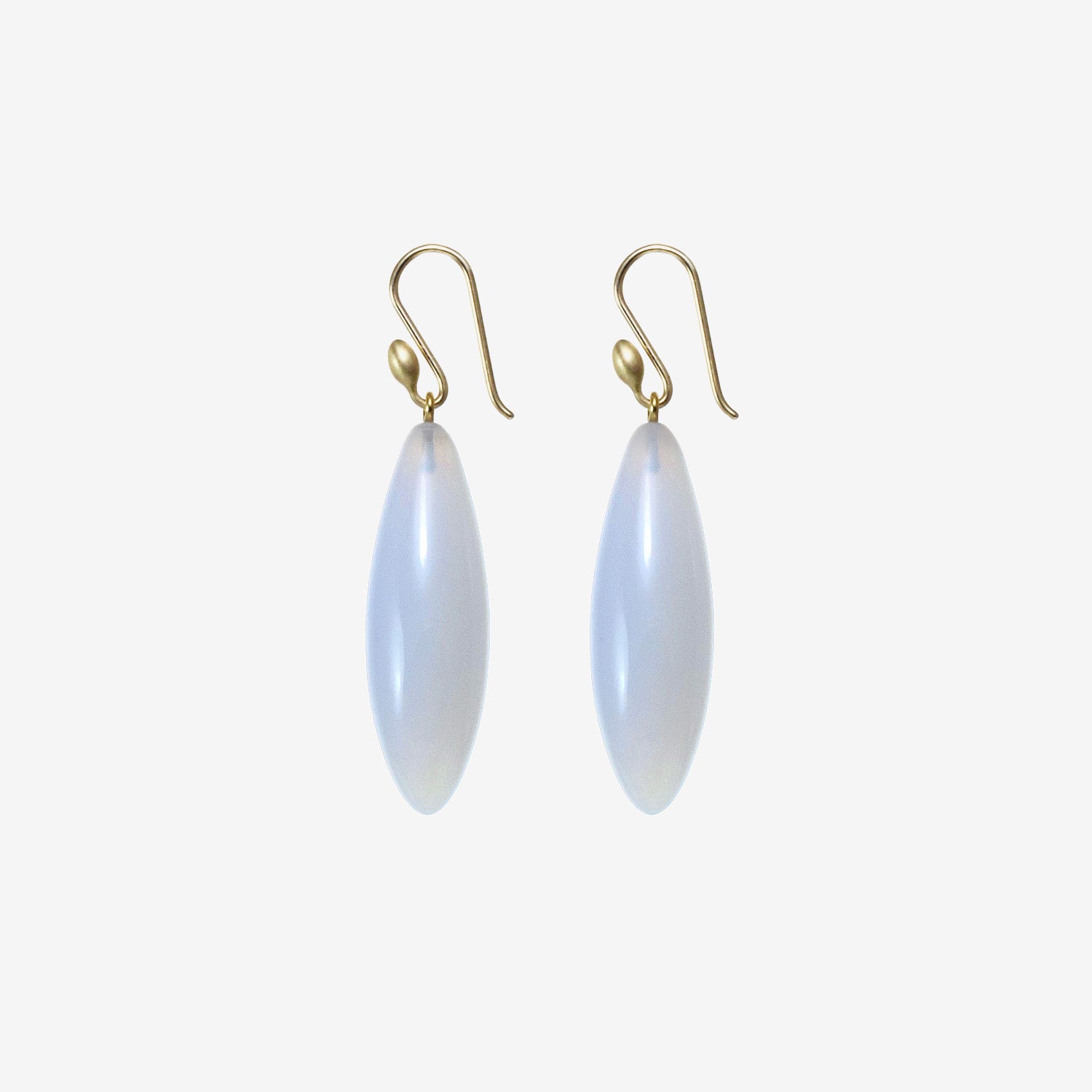 TED MUEHLING 14K & BLUE CHALCEDONY LONG BERRIES