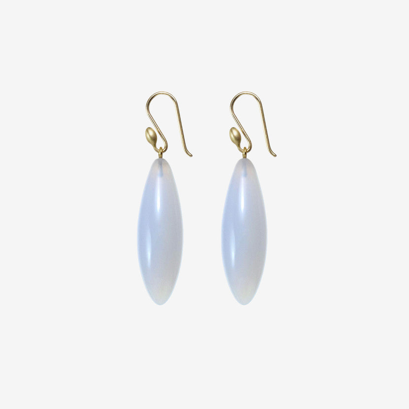 TED MUEHLING 14K & BLUE CHALCEDONY LONG BERRIES
