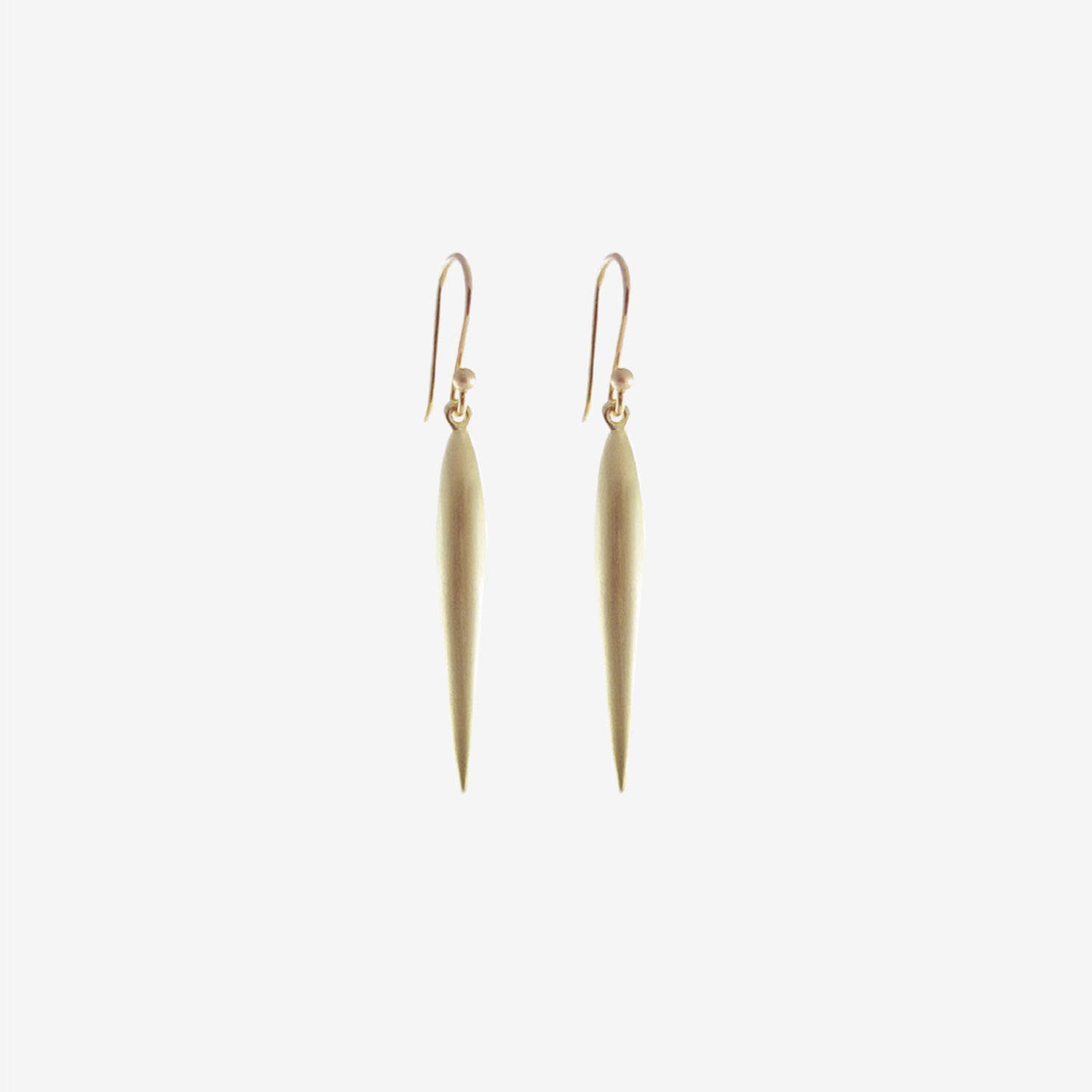 TED MUEHLING 18K GREEN GOLD PLATED LARGE RICE