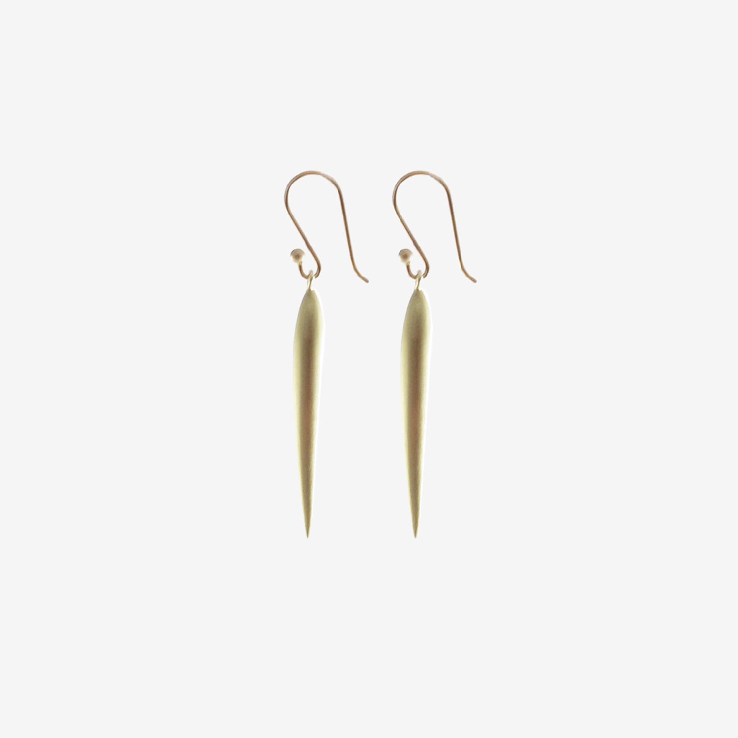 TED MUEHLING 18K GREEN GOLD PLATED LARGE RICE