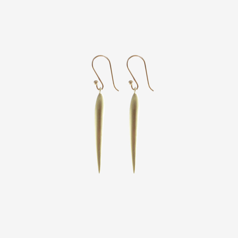 TED MUEHLING 18K GREEN GOLD PLATED LARGE RICE